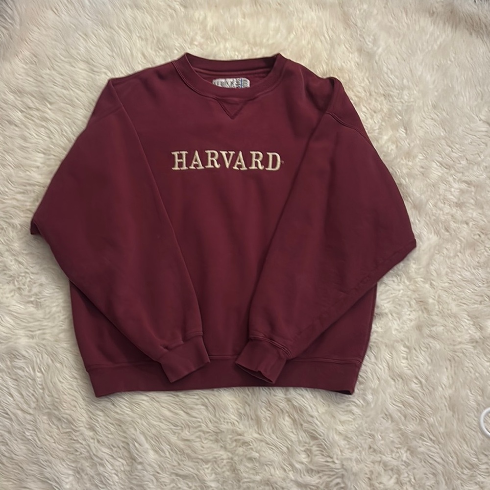 Gear For Sports Red Crewneck Sweater with Harvard Logo